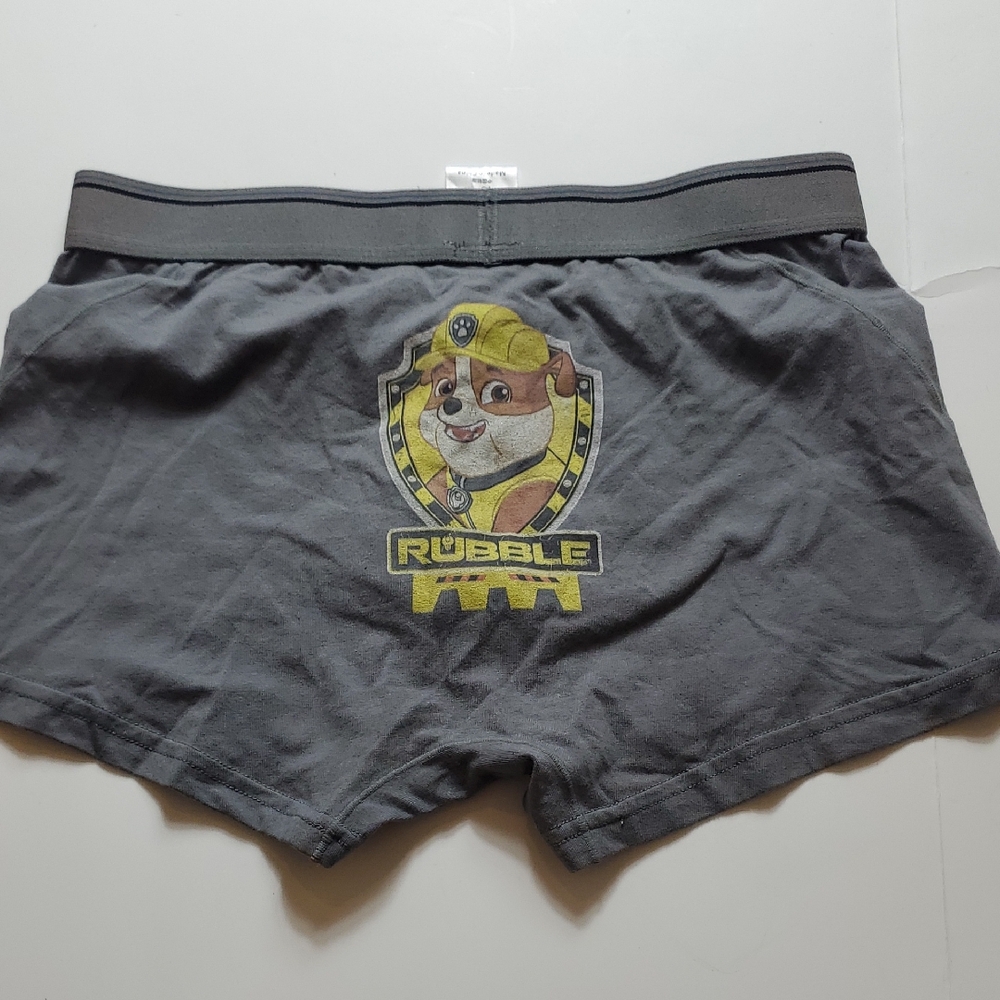 Source Unknown Gray Boxer Briefs with Character Design
